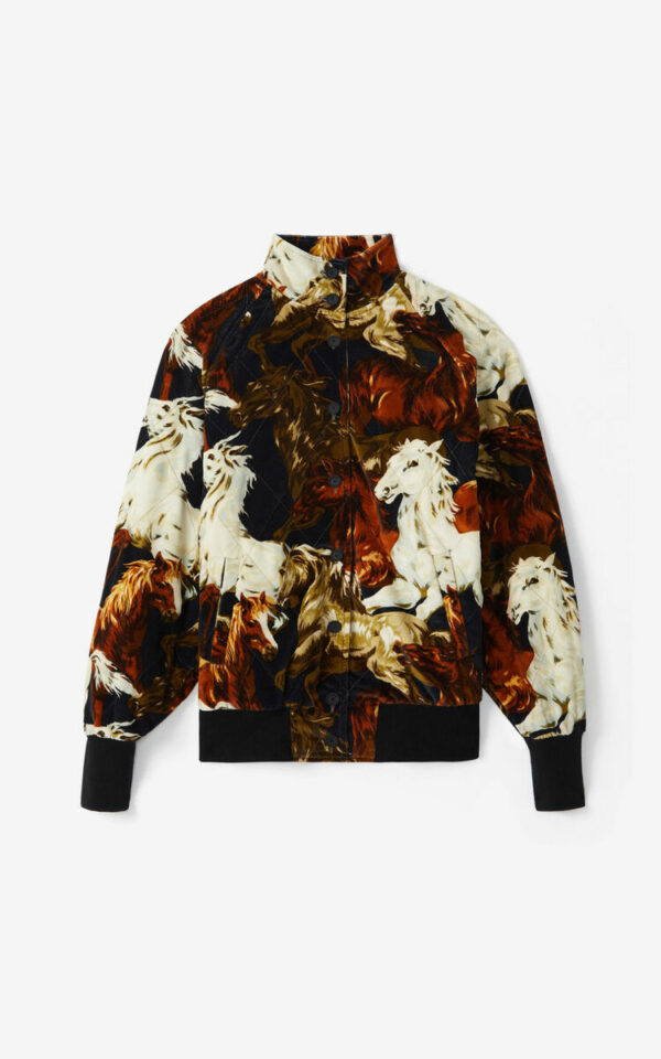 Blouson velours côtelé "CHEVEAUX" KENZO