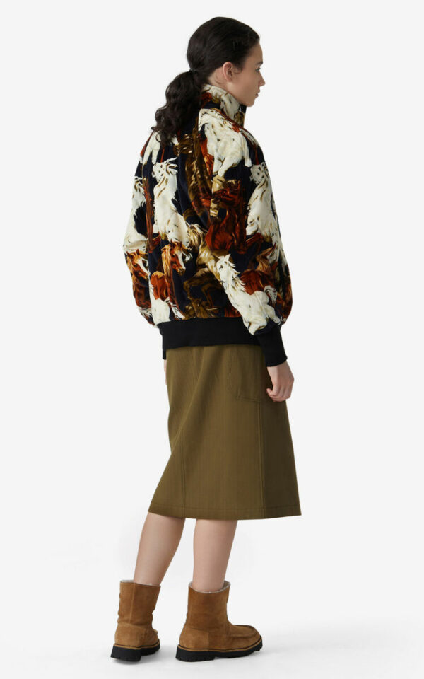 Blouson velours côtelé "CHEVEAUX" KENZO – Image 4