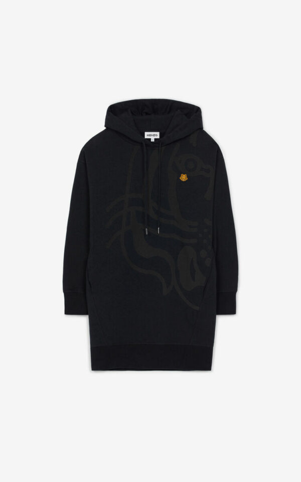 Robe sweatshirt à capuche "K-TIGER"  KENZO