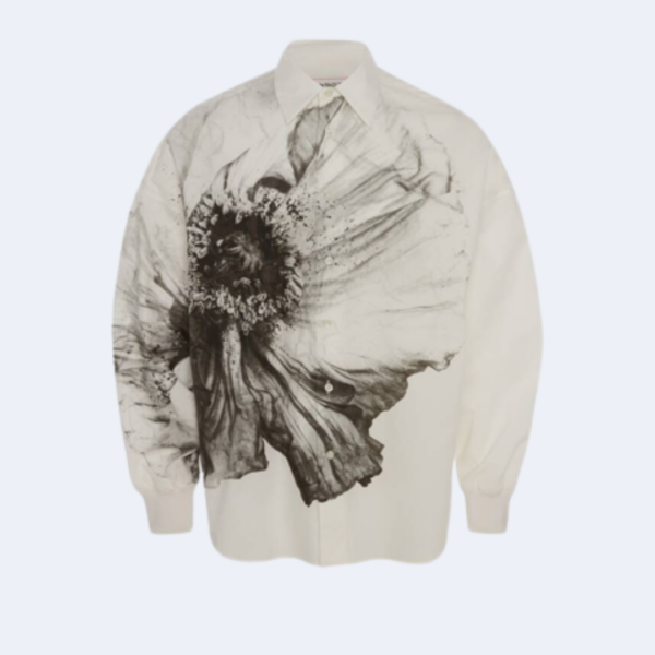 Chemise à harnais imprimé floral  ALEXANDER MCQUEEN