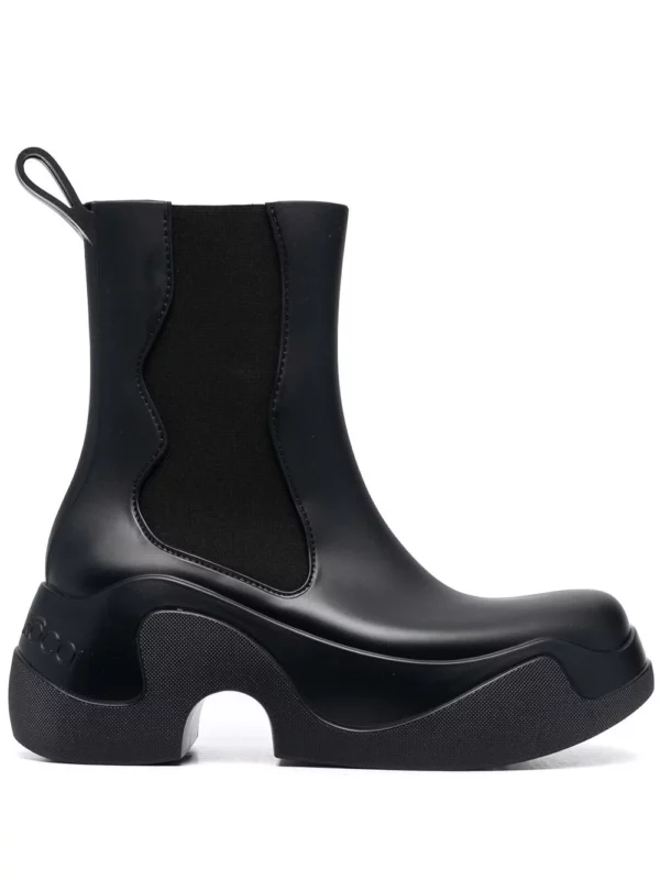 Bottines à semelle épaisse noir  XOCOI
