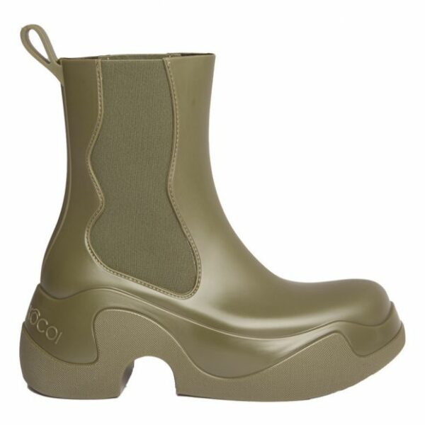 Bottines à semelle épaisse vert olive  XOCOI