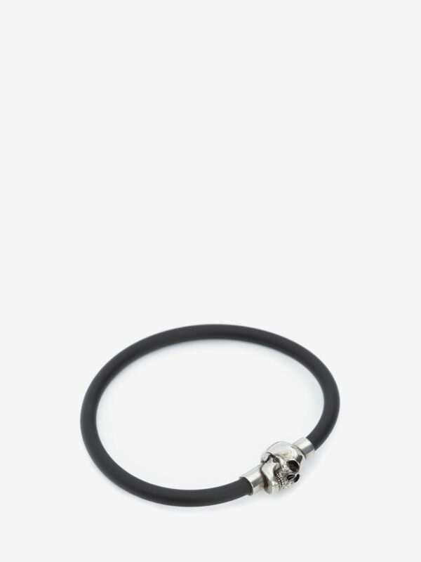 Bracelet en caoutchouc "SKULL" argenté  ALEXANDER MCQUEEN – Image 2