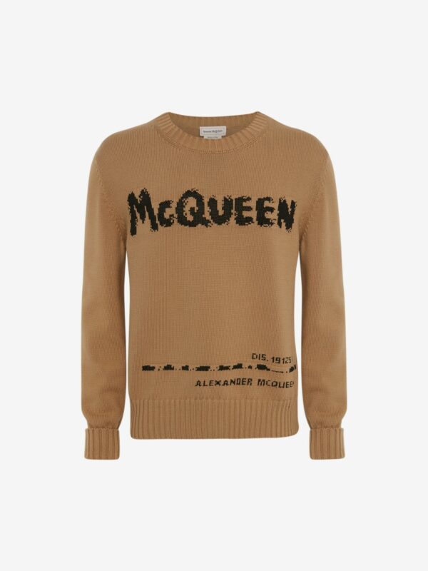 Pull col rond "GRAFFITI"  ALEXANDER MCQUEEN