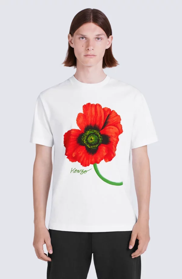 Tee-shirt "Poppy" blanc - KENZO - – Image 5