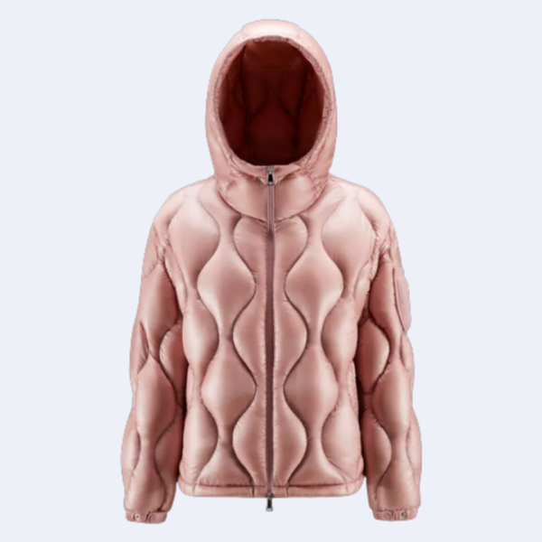 Doudoune courte "ANTHON" rose  MONCLER