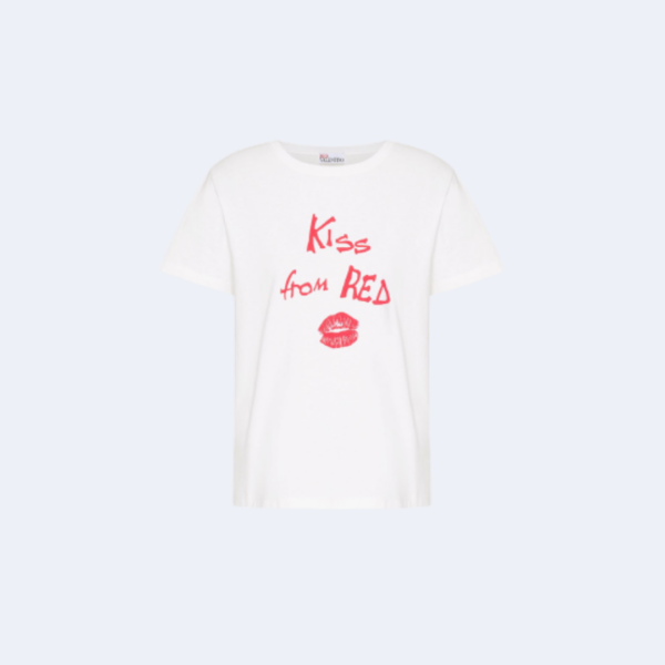 Tee-shirt imprimé « KISS FROM RED »  RED VALENTINO