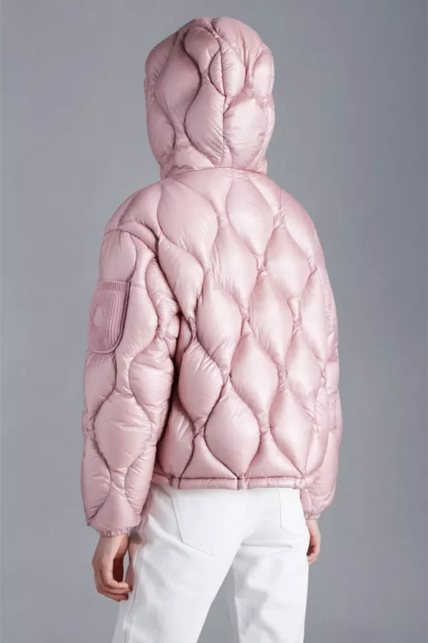 Doudoune courte "ANTHON" rose  MONCLER – Image 5