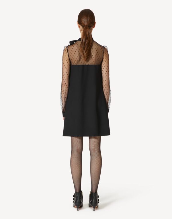 Robe en crêpe tulle au point d'esprit  RED VALENTINO – Image 3