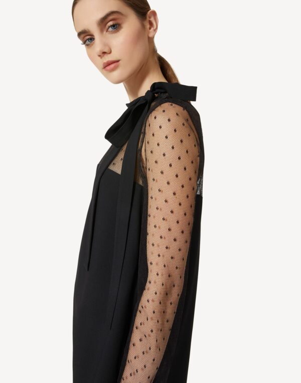 Robe en crêpe tulle au point d'esprit  RED VALENTINO – Image 5