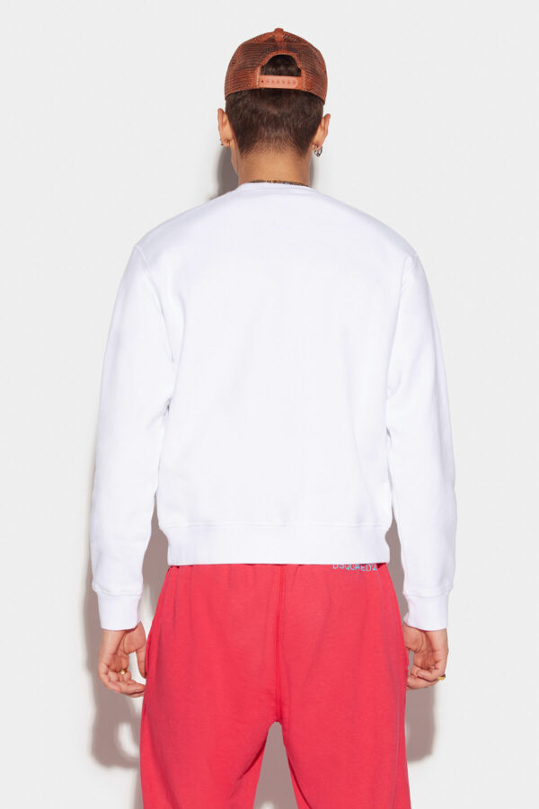 Sweat-shirt Icon blanc Spray de peinture  DSQUARED² – Image 2
