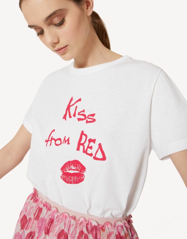 Tee-shirt imprimé « KISS FROM RED »  RED VALENTINO – Image 5