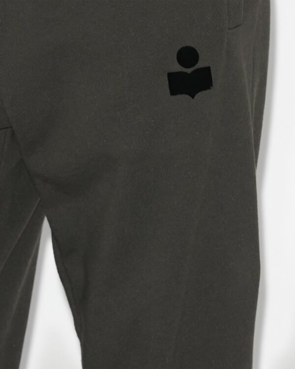 Pantalon à Logo "MALONA" Noir estompé  ISABEL MARANT – Image 4
