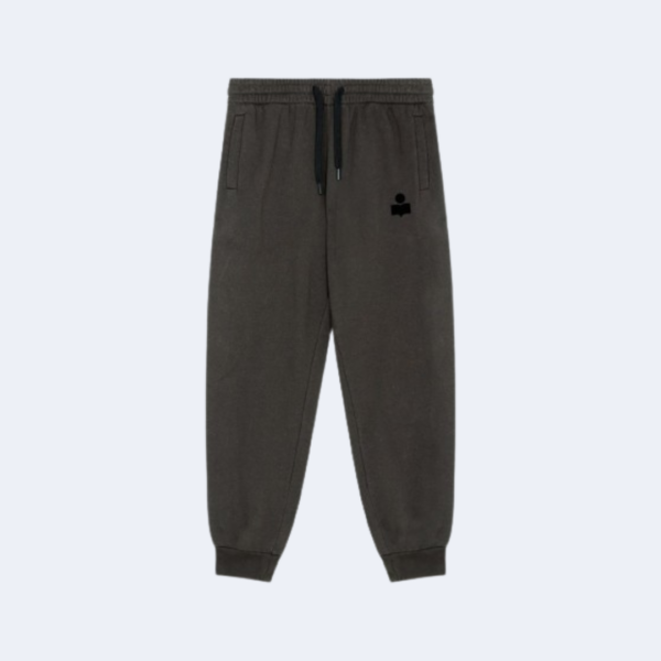 Pantalon à Logo "MALONA" Noir estompé  ISABEL MARANT