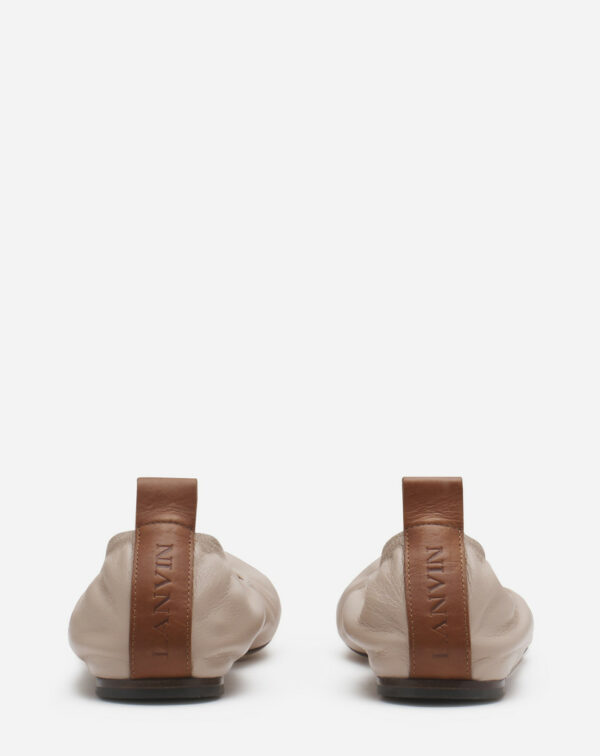 Ballerine en cuir Beige foncé LANVIN – Image 3