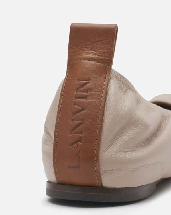 Ballerine en cuir Beige foncé LANVIN – Image 4