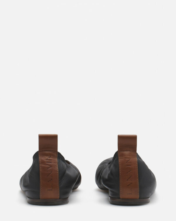 Ballerine en cuir Noir  LANVIN – Image 4