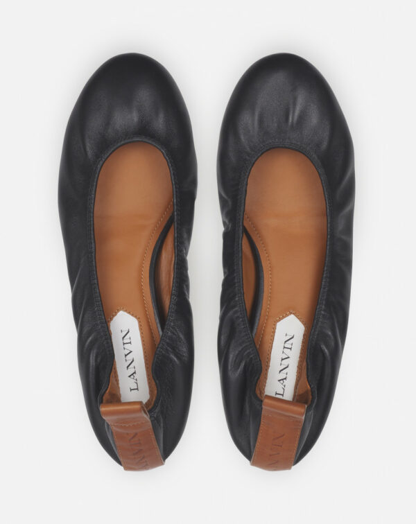 Ballerine en cuir Noir  LANVIN – Image 6