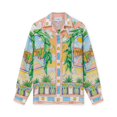 Chemise soie "PAYSAGE IDEAL" CASABLANCA