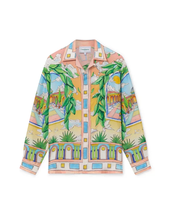 Chemise soie "PAYSAGE IDEAL" CASABLANCA