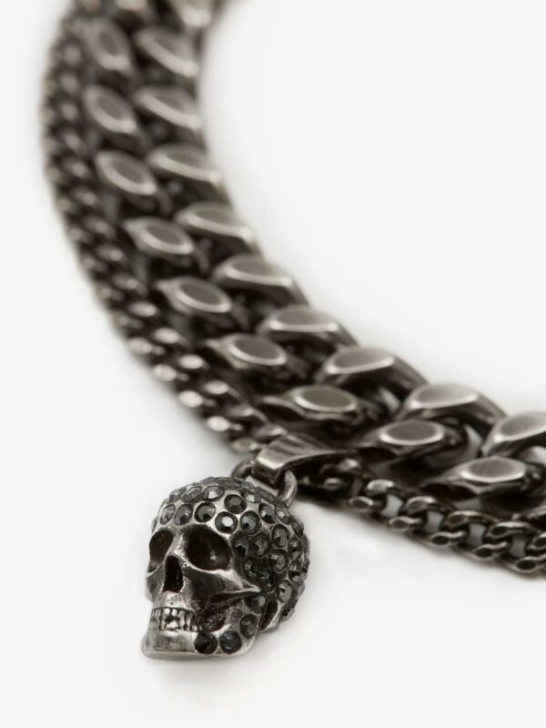 Bracelet "CHAINE SKULL PAVÉ" ALEXANDER MCQUEEN – Image 2