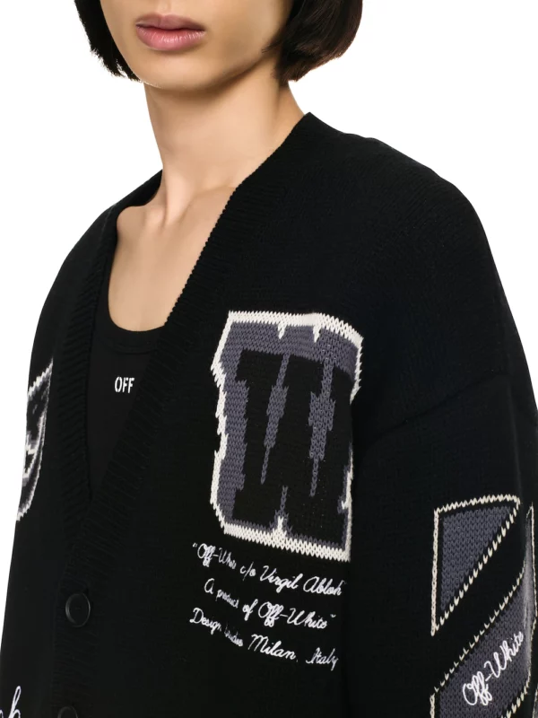 Cardigan "VARSITY" OFF WHITE – Image 2