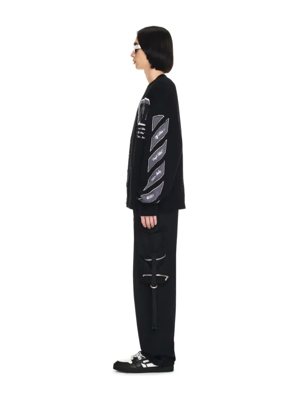 Cardigan "VARSITY" OFF WHITE – Image 3