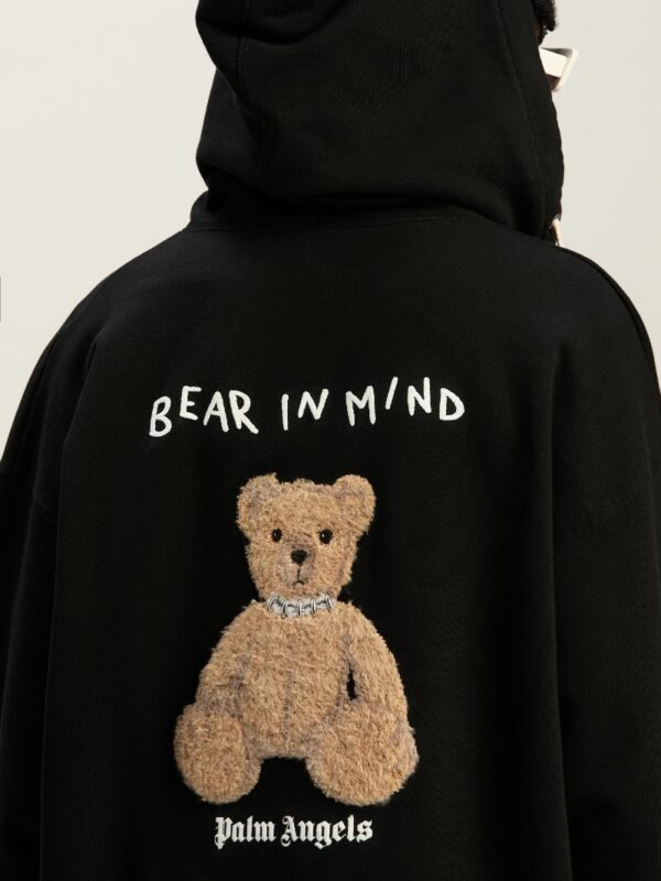 Hoodie Zippé "BEAR IN MIND" PALM ANGELS – Image 4
