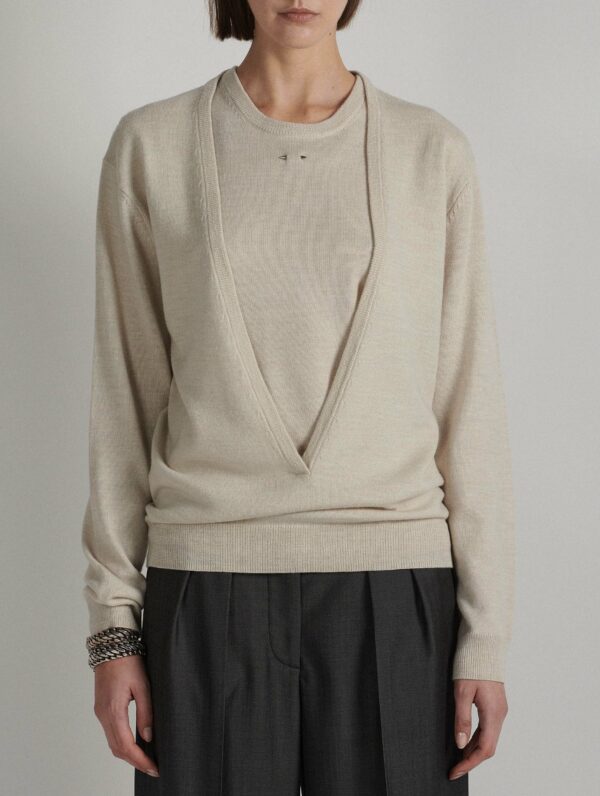 Pull col V échancré BARBARA BUI – Image 3