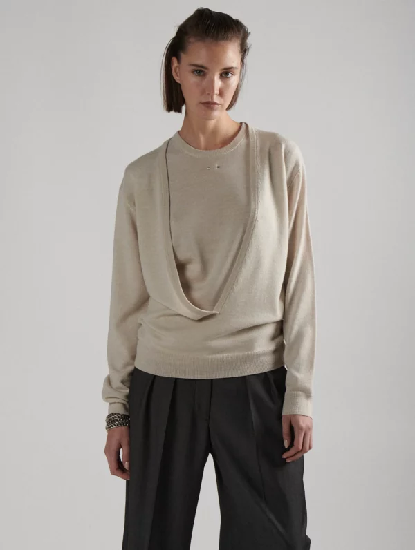 Pull col V échancré BARBARA BUI
