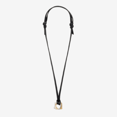 Collier Carré "DUNE OR ARGENT" laiton AMI PARIS