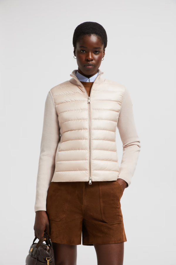 Cardigan zippé matelassé MONCLER – Image 3