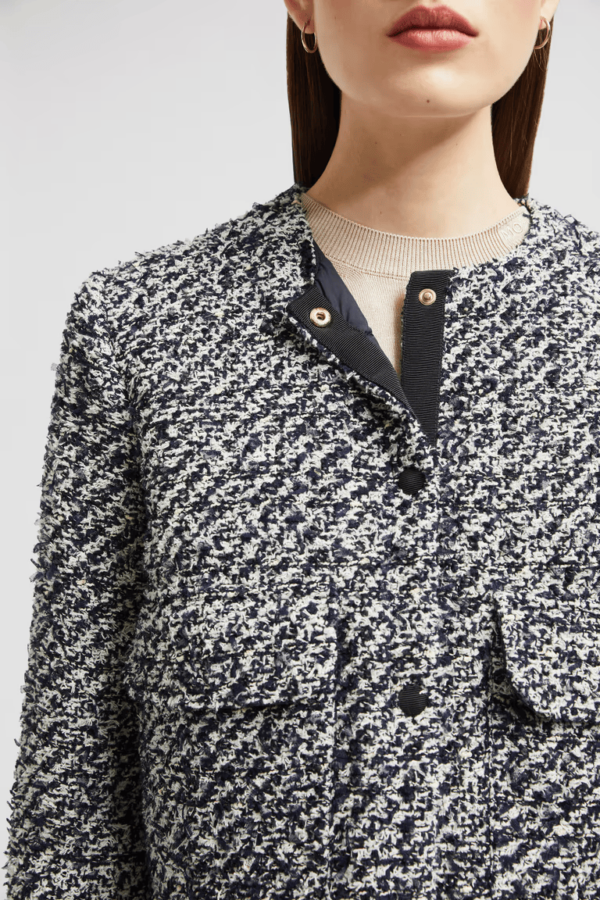 Doudoune courte en tweed "DAUPHIN" MONCLER – Image 2