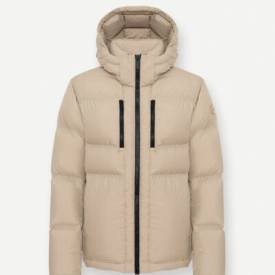 Doudoune à capuche beige COLMAR