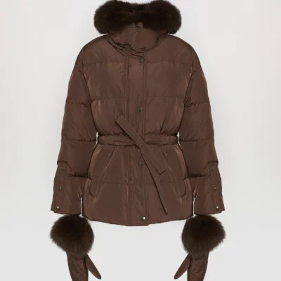 Doudoune chocolat YVES SALOMON