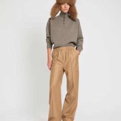 Pantalon laine & soie YVES SALOMON