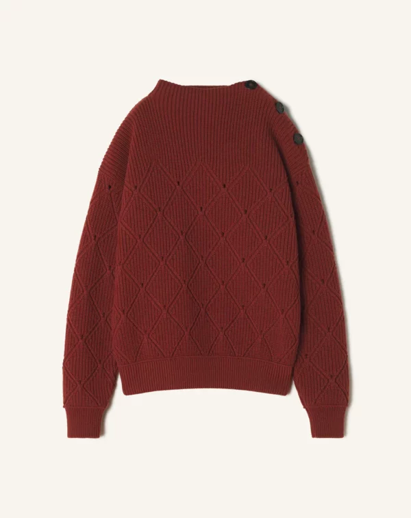 Pull en laine losange LANVIN