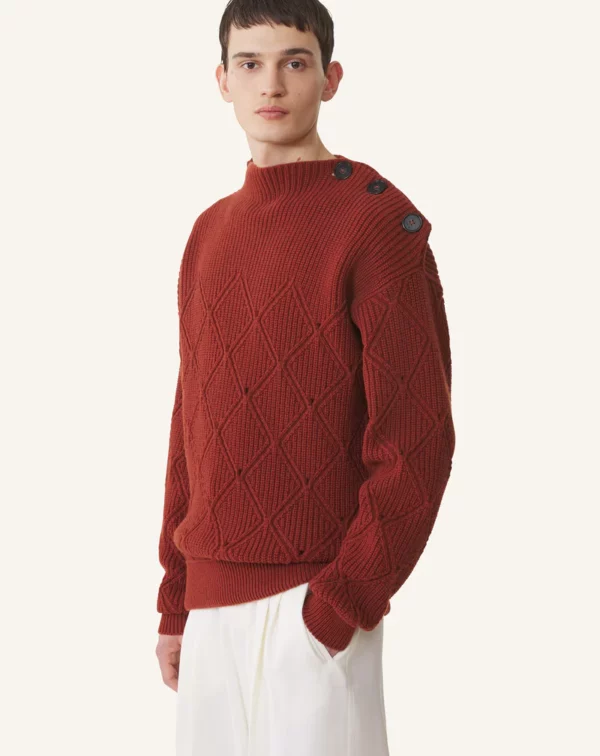 Pull en laine losange LANVIN – Image 2