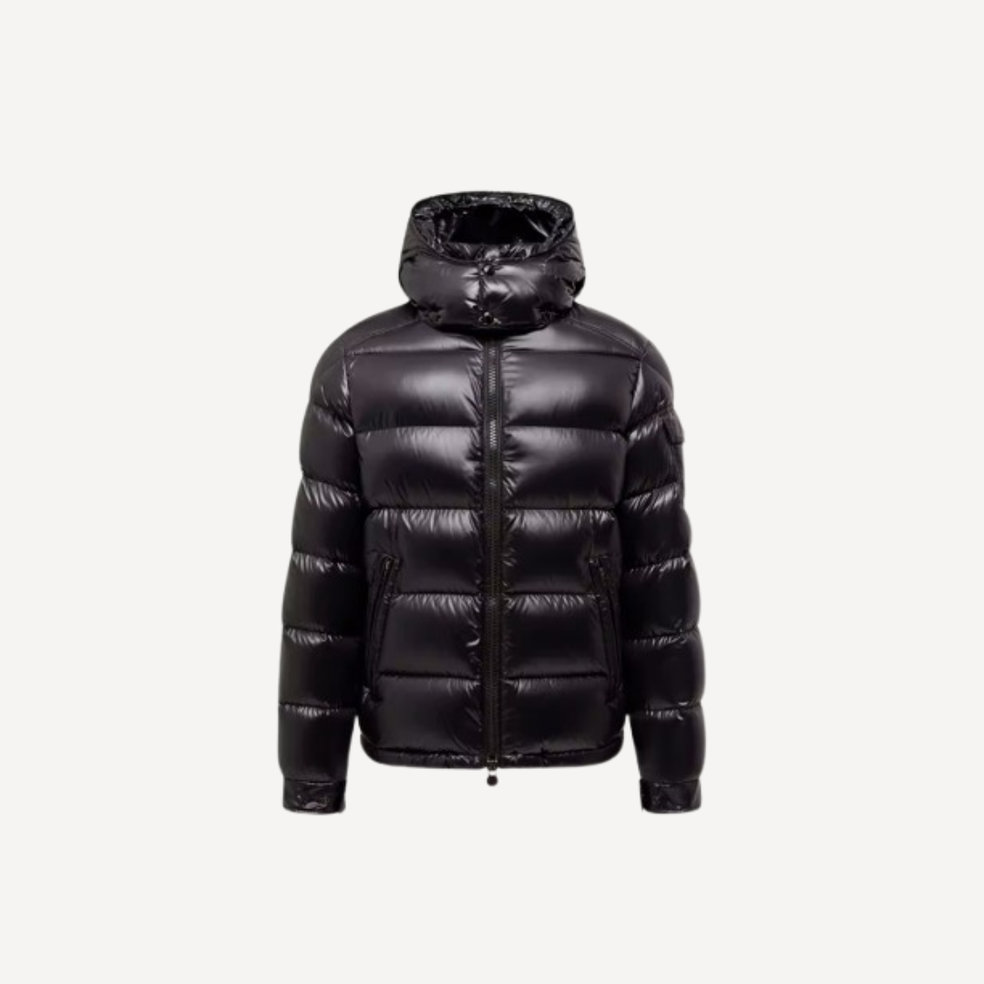 Doudoune "MAYA" noire laquée MONCLER