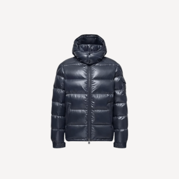 Doudoune "MAYA" bleue laquée MONCLER