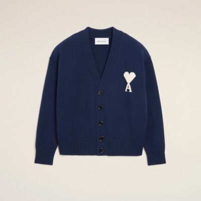 Cardigan bleu AMI PARIS