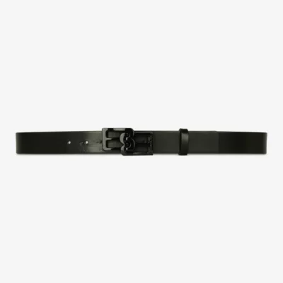 Ceinture en cuir noir BARBARA BUI