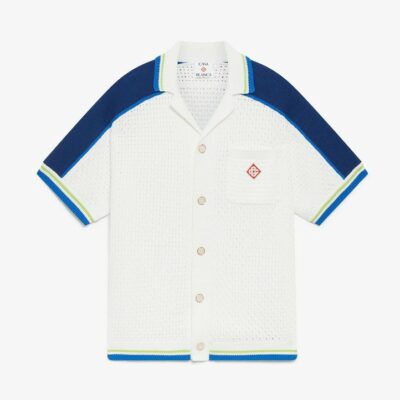 Chemise à manches courtes crochet CASABLANCA