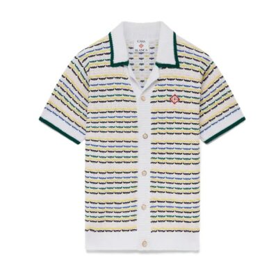 Chemise à manches courtes crochet CASABLANCA