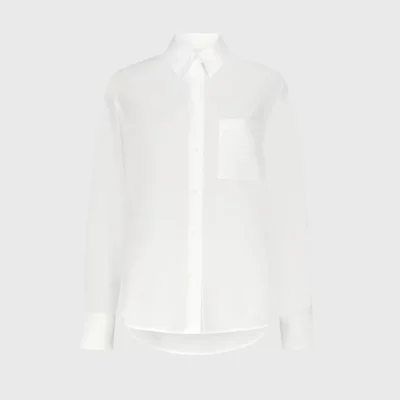 Chemise en popeline de coton blanc "LEE" LOULOU DE SAISON