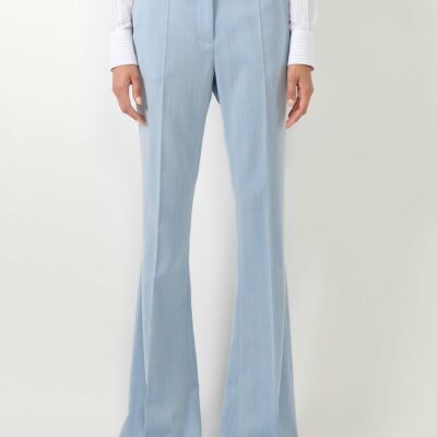 Pantalon de tailleur bleu ciel BARBARA BUI