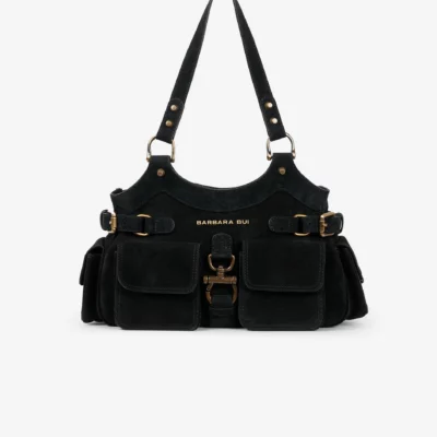 Sac "BB RE-EDITION" en daim noir BARBARA BUI