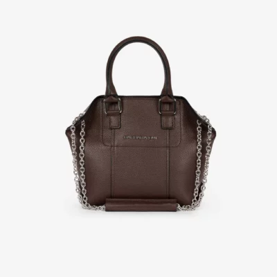 Sac "LITTLE CHAMALLOW" en cuir marron BARBARA BUI