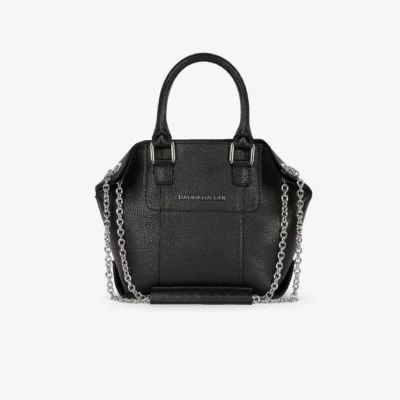 Sac "LITTLE CHAMALLOW" en cuir noir BARBARA BUI