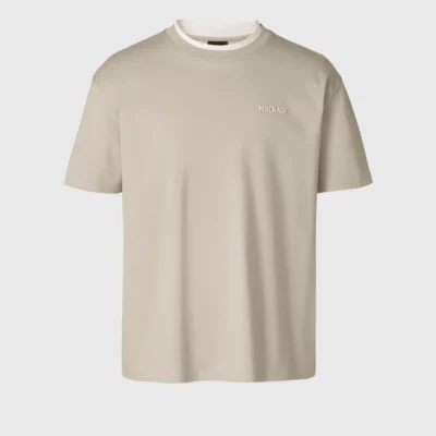 Tee-shirt manches courtes taupe MACKAGE
